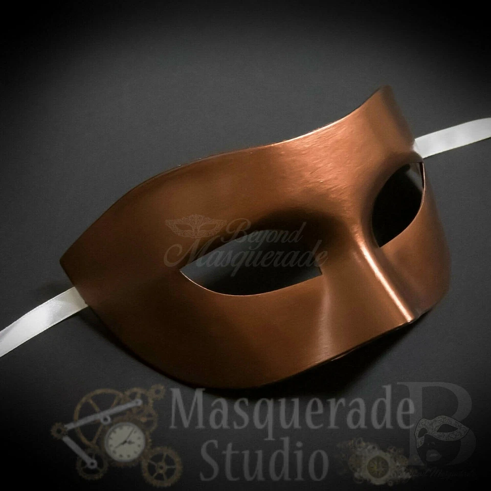 Mens Eye Mask Phantom of the Opera Venetian Minimalist Classic Masquerade Mask - Image 1 of 1