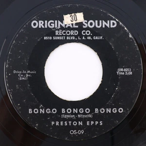 Preston Epps - Bongo / Hully Gully Bongo - 1960 45 rpm Single Vinyl Record OS-09 - Picture 1 of 18