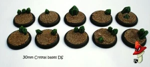 30mm Crystals Round Lipped Resin Scenic Bases Warmachine Hordes Malifaux ds - Picture 1 of 5