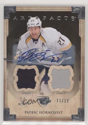 2013-14 Upper Deck Artifacts Silver Jersey/Jersey /12 Patric Hornqvist #78 Auto - Image 1 of 2