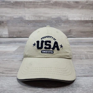 Property Of USA Since 1776 Hat Cap Adult Mens Adjustable Strapback Dad Wear  - Picture 1 of 6