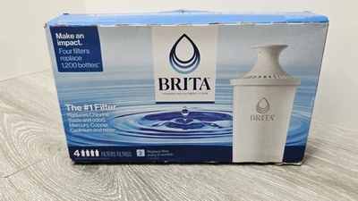 Brita Standard Water Filter For Pitchers And Dispensers, 4 Pack - Image 1 of 4