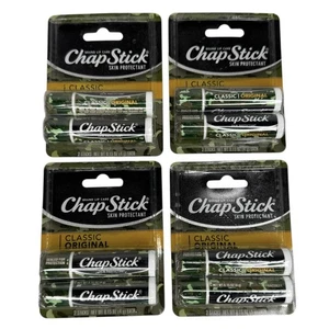 (4) ChapStick CAMO 2 Pk Carded Lip Balm Camouflage Print - Picture 1 of 9