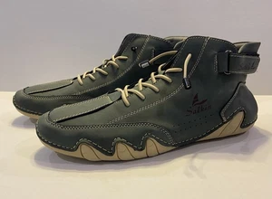 Salkin Men’s Fashion Green & Tan Sneakers. Italian Leather.  EU 45. Size 12 - Picture 1 of 7