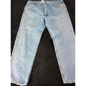 Carhartt 44x32 Light Wash Denim Jeans Traditional Fit Workwear Mens - Picture 1 of 12