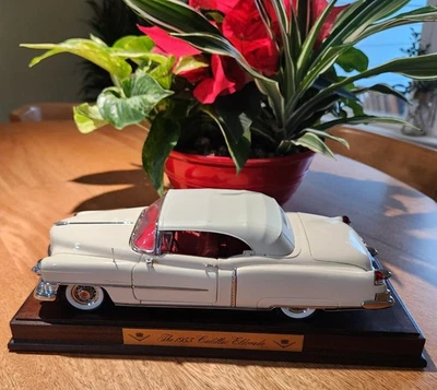 Cadillac Eldorado convertible vintage Franklin Mint 1953 modelo fundido a presión y soporte Foto 1 de 4