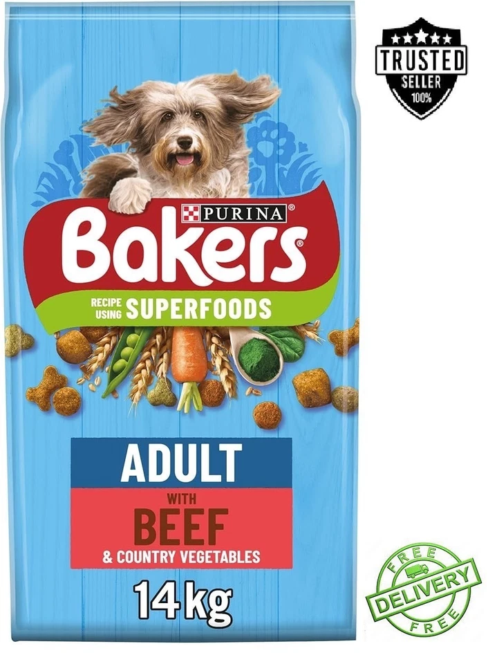 BAKER'S Bakers Adult Rich in Beef 14kg Dry Dog Food