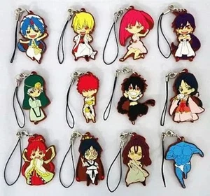Magi The Labyrinth of Magic figure rubber key chain set 12 mascot Japan m649 - Picture 1 of 3