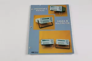 Manual del operador multímetro Agilent 3468A/B 03468-90005 - Imagen 1 de 3