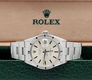 Rolex Oyster Perpetual Date Ref. 1501 34mm - Silber Zifferblatt - Oyster Armband - Bild 1 von 7
