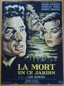 MORT EN CE JARDIN simone signoret luis bunuel affiche cinema originale 80x60 cm - Picture 1 of 1