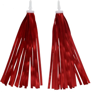 Red Bike Streamers Ribbon Bicycle Tassels for Vintage Bike Decorations - Picture 1 of 12