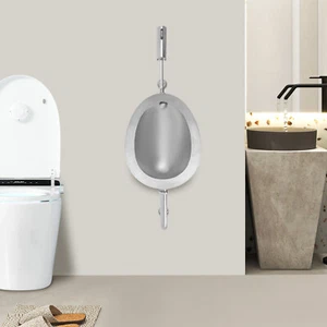 Urinal Sensor Urinale für Männer Erwachsene Intelligente Spülung Männer Toilette Edelstahl - Bild 1 von 10