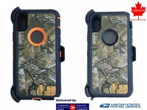 Funda protectora resistente/funda camuflaje para iPhone X/XS (clip se adapta a Otterbox Defender) - Imagen 1 de 29