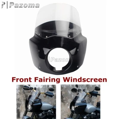11 inch Detachable Motorcycle Headlight Fairing For Harley Dyna Fat Bob — 第 1/4 张图片