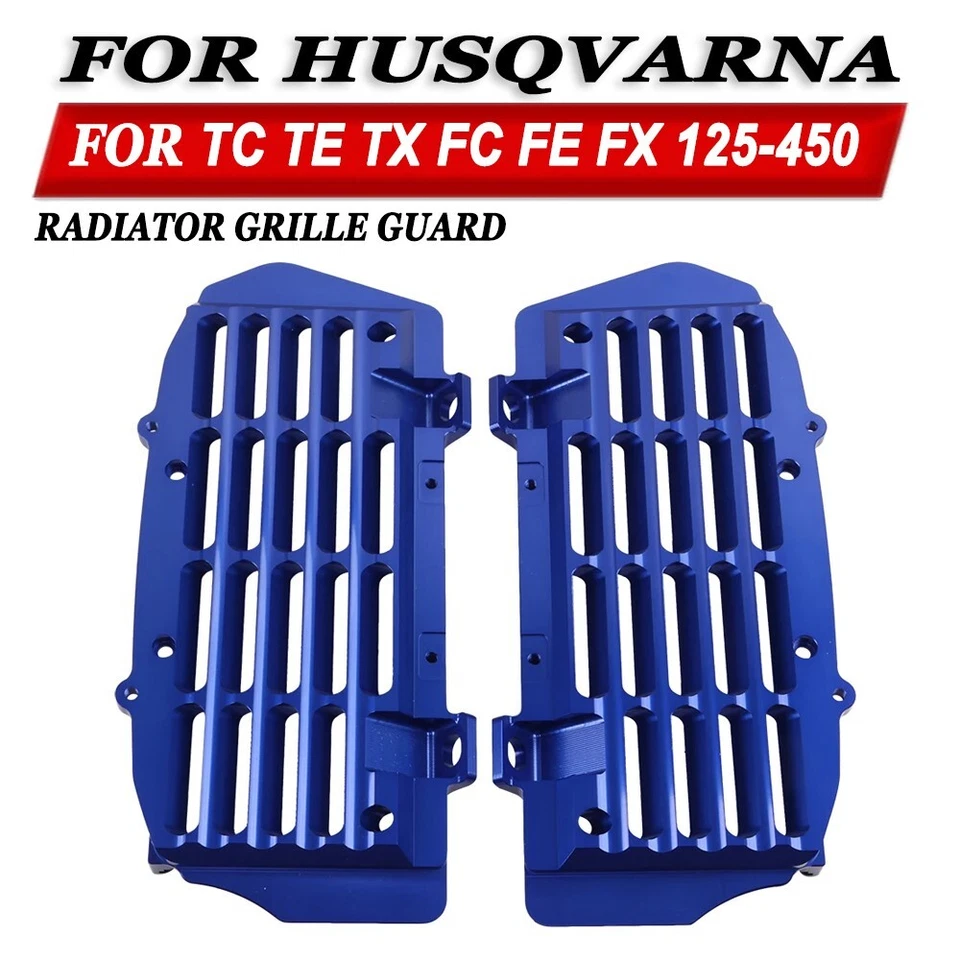 Bule Radiator Grille Guard For Husqvarna TC TE TX FC FE FX 125-450 2017-2023 Foto 1 de 4
