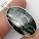 Natural Green Aventurine 925 Sterling Silver Pendant Jewelry P-1001