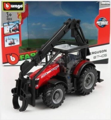 Burago Bu31671 Massey Ferguson - 8740S Tractor Loader 2016 - Red - 1/50 - Image 1 of 2