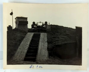 Vintage Photo 1953, US Army 50 Caliber Gun Station,  in England, 5x4 - Picture 1 of 8