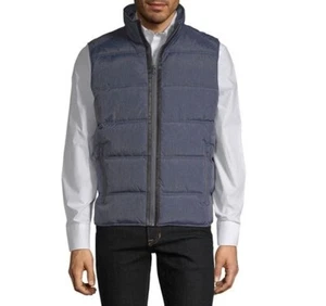 Men's Claiborne Midweight Puffer Vest Color: Blue Heather Size: XXL MSRP $60 () - Picture 1 of 1