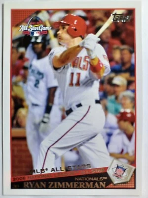 2009 Topps Baseball (Updates & Highlights) UH301 Ryan Zimmerman - Image 1 of 3