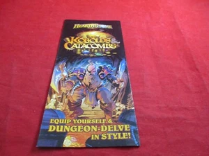 Hearthstone Kobolds & Catacombs Blizzard Blizzcon 2017 Promo Brochure w/ Maze! - Picture 1 of 4