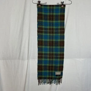 Jack Spade Wool Blend Plaid Rectangle Scarf with Fringe - Picture 1 of 1