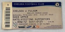 EFB 2010 11/10 Chelsea v Fulham Football (Soccer) Ticket