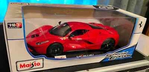 MAISTO EDICIÓN ESPECIAL ESCALA 1:18 DIECAST LA FERRARI COCHE DEPORTIVO ROJO ROSSO RARO - Imagen 1 de 11