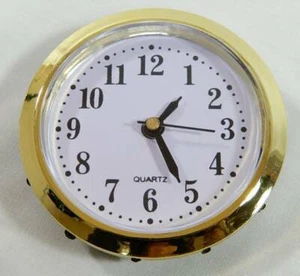 CARAVAN WALL CLOCK 60mm ANALOGUE QUARTZ BOAT MOTORHOME CAMPER JAYCO GOLD PARTS - Picture 1 of 4