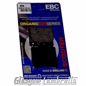 Scomadi Scooter REAR DISC BRAKE PADS EBC Organic High Performance Made in UK - Picture 1 of 1