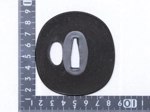 Japanese Antique Tsuba of Katana Samurai Sword Guard Iron Rare Design 67-B50 - Picture 1 of 1