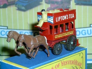 Lesney Matchbox Yesteryear Y12-1 1900 London Horse Bus VNM w/crafted B Box (a) - Picture 1 of 13