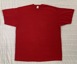 Vintage Cherokee T Shirt Men's Size XL Red Blank Made in the USA Short Sleeve