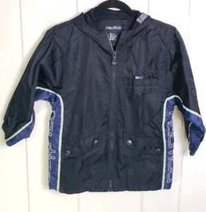 Nautica Boys Blue Hooded  Zip Up Spring Jacket size L - 6 - Picture 1 of 12