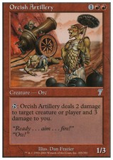 Magic the Gathering MTG Orcish Artillery (205) Seventh Edition   LP