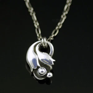Georg Jensen Silver Pendant of the Year 1999 - Heritage Coll. - Picture 1 of 2