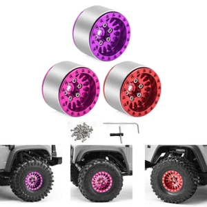 Aluminum 1.0" Beadlock Wheel Rim For 1/18 TRX4M 1/24 SCX24 AX24 RC Crawler Car - Bild 1 von 19