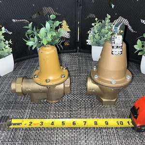 2 QTY! BULK- WATTS LF25AUB-Z3 VALVE 1" WATER PRESSURE REDUCING & M1 174A 1-1/4” - Picture 1 of 8