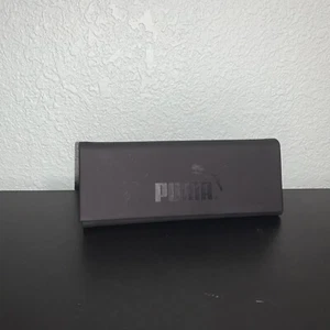 PUMA klappbare dreieckige zusammenklappbare flache Sonnenbrille Etui Box magnetisch schwarz - Bild 1 von 7