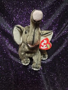 TY 2000 Beanie Babies TRUMPET Elephant Plush Stuffed Animal Smoke Free - Picture 1 of 3