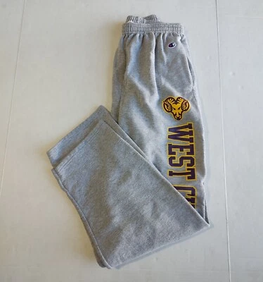 Pantalones deportivos West Chestet University Champion para hombre M gris peso pesado deletreado Foto 1 de 4