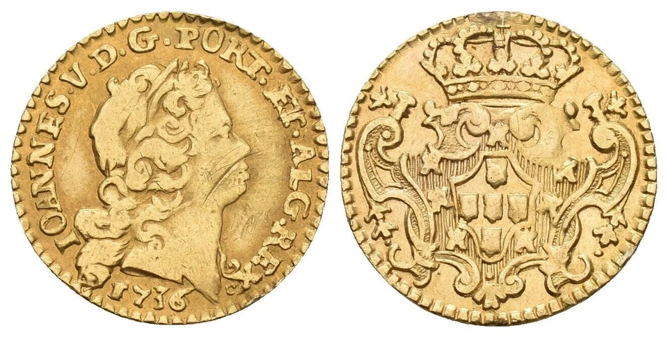 Portugal - 1/2 Escudo (800 Arroz) 1736 - 1,51 G. Km 218,8. Fr. 92 casi muy Foto 1 de 1