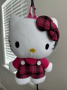 Hello Kitty Soft Plush Doll Backpack 14 Authentic New With Tags 9720 - Picture 1 of 6