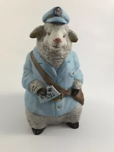 Vintage BRINN'S SHEEP / RAM MAILMAN / POSTMAN Porzellan FIGUR handbemalt - Bild 1 von 7