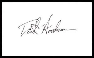 Dick Woodson signierte authentische AUTO Karteikarte ZWILLINGE YANKEES - Bild 1 von 2