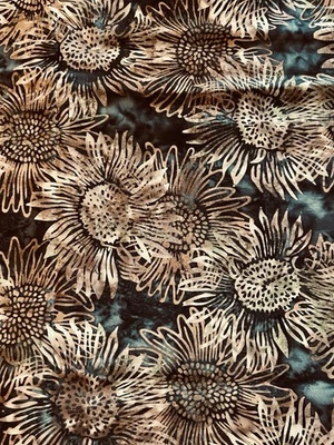 Tela Batik Girasol Batik Textil Por Yarda 2 Yardas Gris Y Taupe Foto 1 de 2