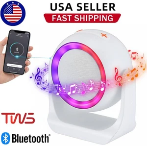 Altavoz portátil de escritorio inalámbrico Bluetooth con graves radio estéreo FM TF USB TWS - Imagen 1 de 9