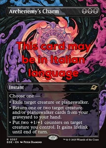 MTG ARCHENEMY's CHARM 307 EXC - AMULETO DELL’ARCINEMICO - EOE X IT - MAGIC - Picture 1 of 1