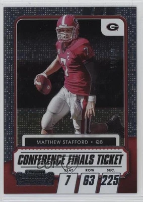 2021 Panini Contenders Draft Picks Conference Finals Ticket /99 Matthew Stafford - Image 1 of 2
